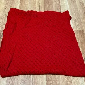 Infinity Scarf, bright red, knit
